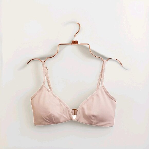 l*space Other - L*Space LSPACE Ribbed Helena Bikini Top Size XS White Adjustable Straps & V Wire